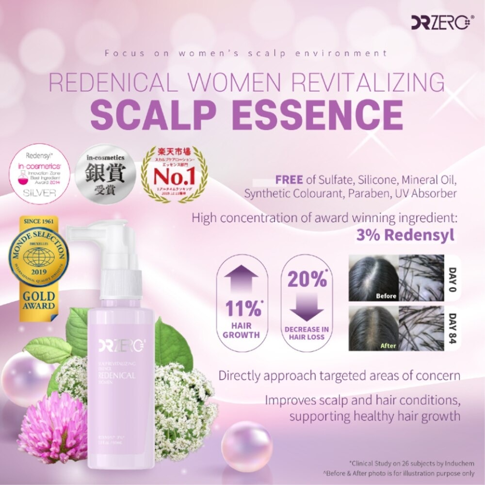 Redenical Scalp Revitalizing Essence (For Women + Suitable For Thickening & Fuller Hair) 60ml