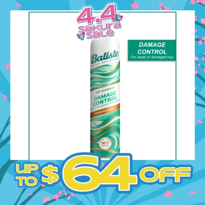 BATISTE - Dry Shampoo Damage Control 200ml (Expiry: Sep`2026)