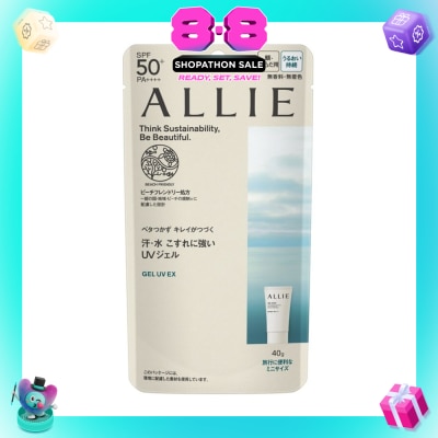 ALLIE - Chrono Beauty Gel UV EX Mini Sunscreen SPF50+ PA++++ (Suitable for Face & Body) 40g