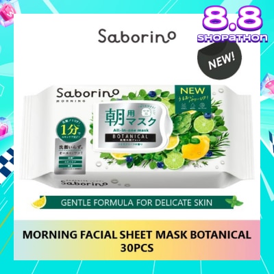 SABORINO Morning Facial Sheet Mask Botanical 28 pcs