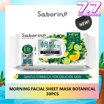 SABORINO Morning Facial Sheet Mask Botanical 28 pcs