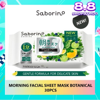 SABORINO Morning Facial Sheet Mask Botanical 28 pcs