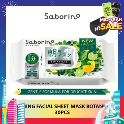 SABORINO Morning Facial Sheet Mask Botanical 28 pcs