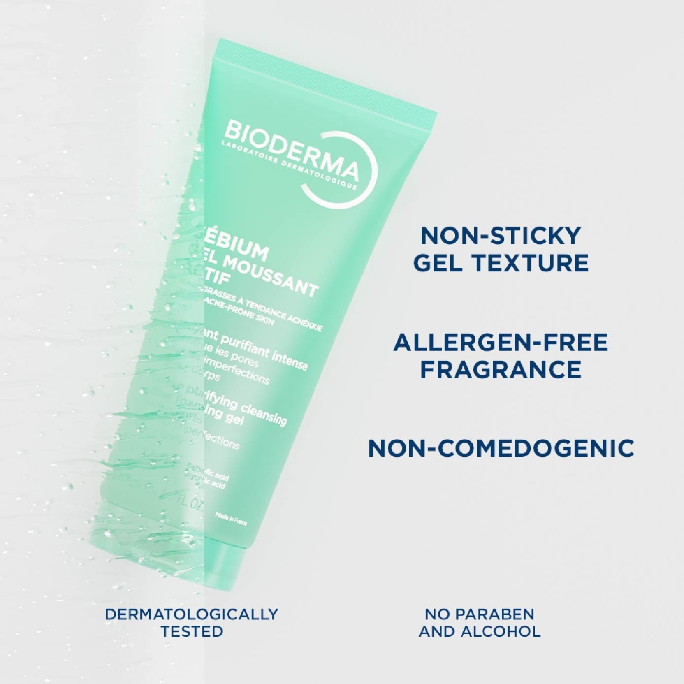 Sebium Gel Moussant Actif Anti-Acne Treatment Foaming Gel Cleanser (Helps To Reduce Acne & Blackheads For Oily, Acne-Prone Skin) 200ml image