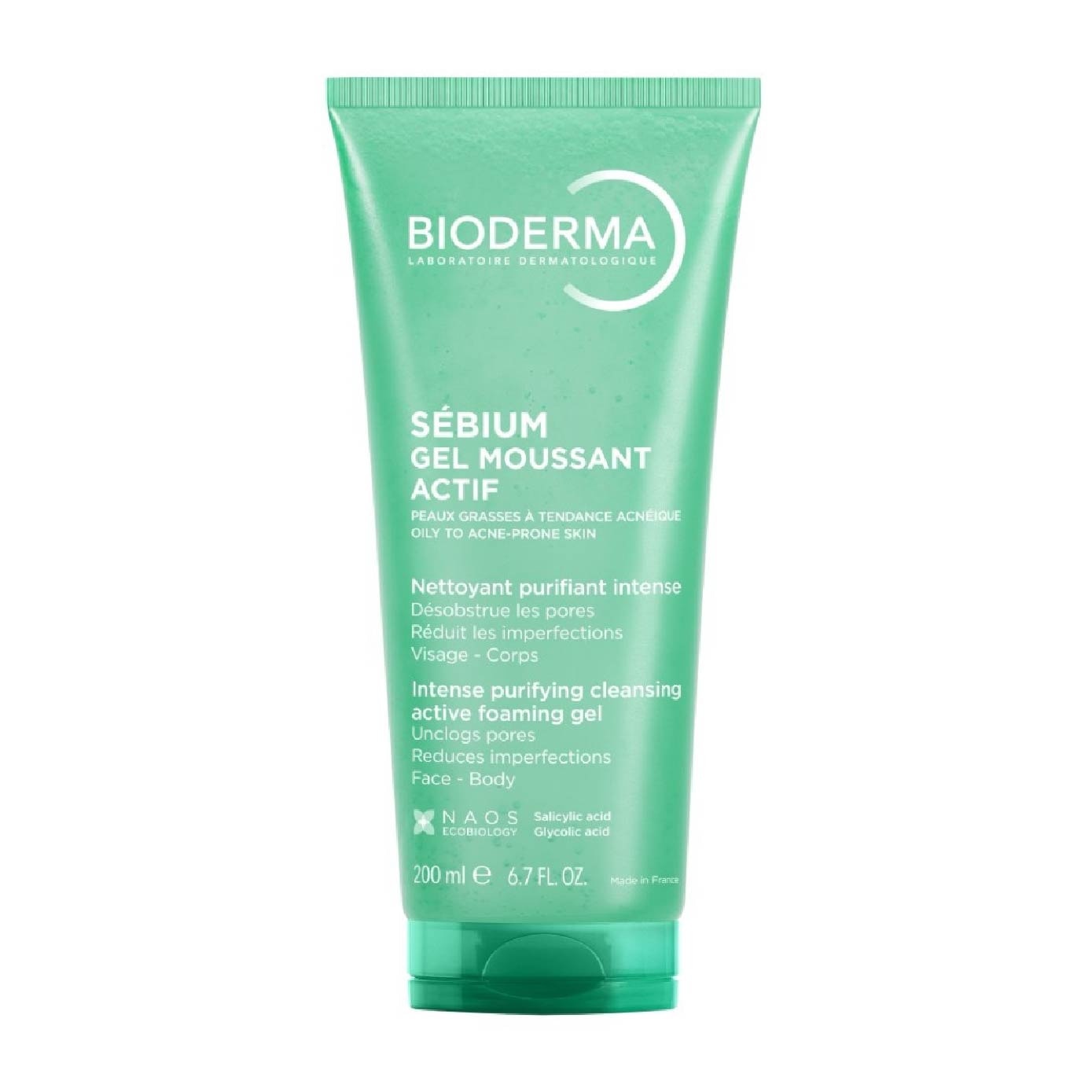 Sebium Gel Moussant Actif Anti-Acne Treatment Foaming Gel Cleanser (Helps To Reduce Acne & Blackheads For Oily, Acne-Prone Skin) 200ml image