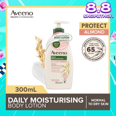 AVEENO Daily Moisturizing Creamy Oil Almond Scent Lotion (Helps Prevent, Protect And Nourish Dry Skin) 300ml