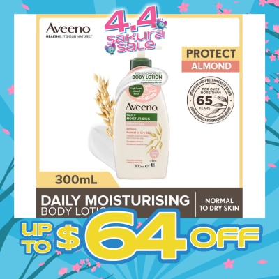 AVEENO - Daily Moisturizing Creamy Oil Almond Scent Lotion (Helps Prevent, Protect And Nourish Dry Skin) 300ml