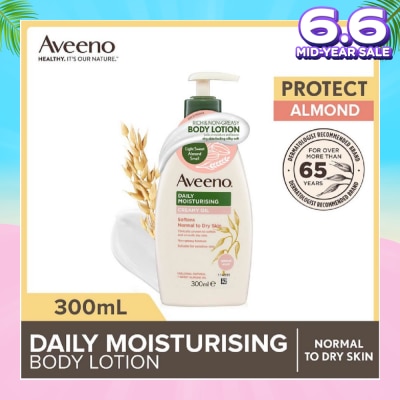 AVEENO Daily Moisturizing Creamy Oil Almond Scent Lotion (Helps Prevent, Protect And Nourish Dry Skin) 300ml