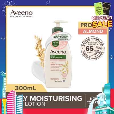 AVEENO Daily Moisturizing Creamy Oil Almond Scent Lotion (Helps Prevent, Protect And Nourish Dry Skin) 300ml