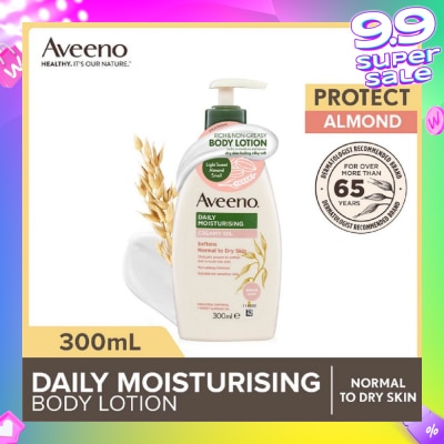 AVEENO Daily Moisturizing Creamy Oil Almond Scent Lotion (Helps Prevent, Protect And Nourish Dry Skin) 300ml