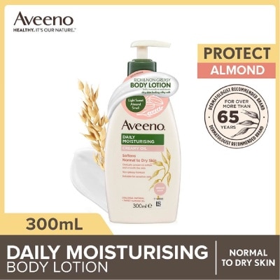 AVEENO Daily Moisturizing Creamy Oil Almond Scent Lotion (Helps Prevent, Protect And Nourish Dry Skin) 300ml