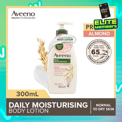 AVEENO Daily Moisturizing Creamy Oil Almond Scent Lotion (Helps Prevent, Protect And Nourish Dry Skin) 300ml