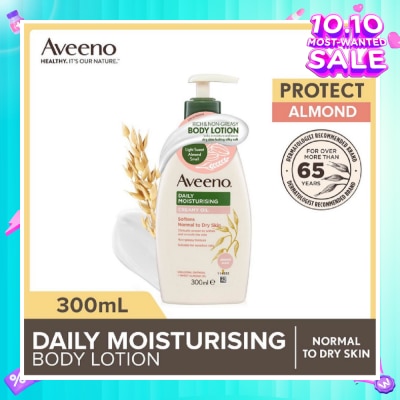AVEENO Daily Moisturizing Creamy Oil Almond Scent Lotion (Helps Prevent, Protect And Nourish Dry Skin) 300ml