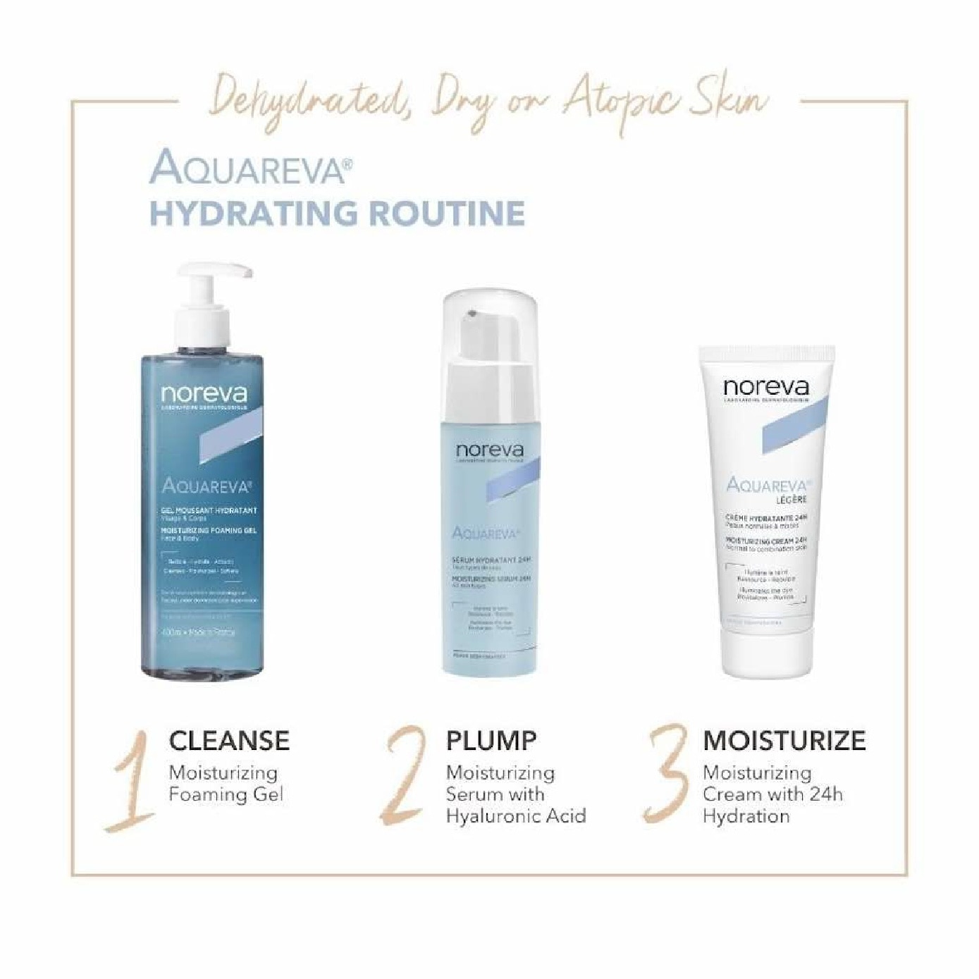 Aquareva Moisturizing Foaming Gel for Face & Body 400ml