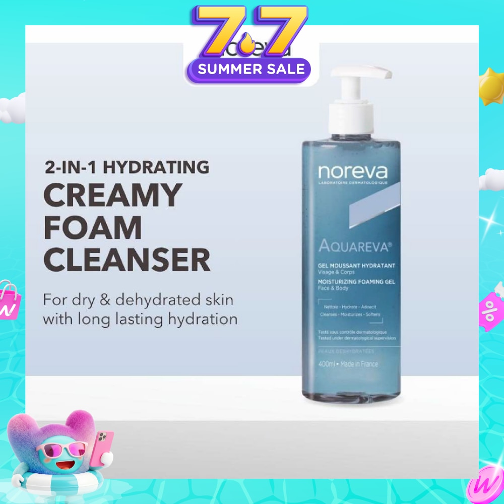 Aquareva Moisturizing Foaming Gel for Face & Body 400ml