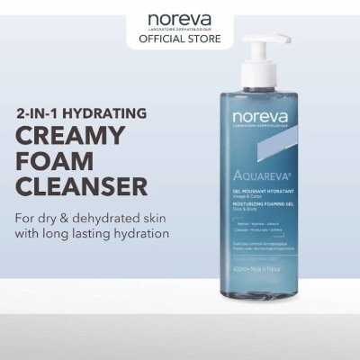 NOREVA Aquareva Moisturizing Foaming Gel for Face & Body 400ml