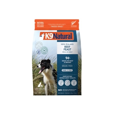 K9 NATURAL - Beef Feast Freeze-Dried Dog Food 500g