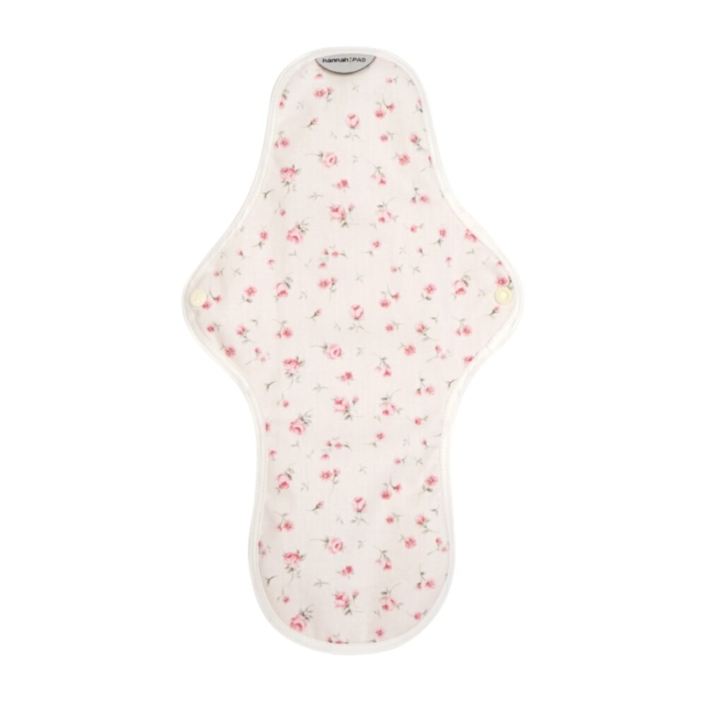 Organic Cotton Cloth Pad Overnight Large Propose Pink (with Wings + Washable & Reusable) 1s