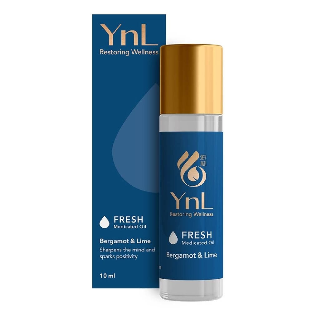 YnL Aromatherapy Medicated Oil 10ml (Fresh: Bergamot & Lime)