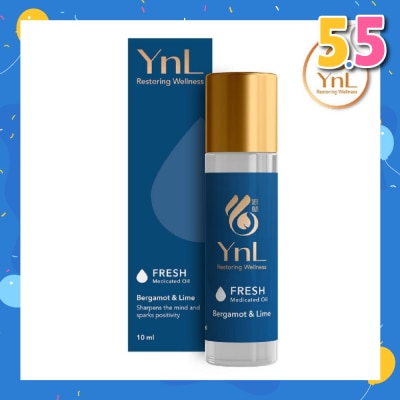 YnL YnL Aromatherapy Medicated Oil 10ml (Fresh: Bergamot & Lime)