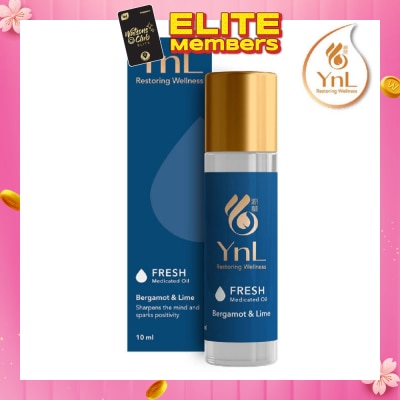 YnL YnL Aromatherapy Medicated Oil 10ml (Fresh: Bergamot & Lime)