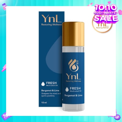 YnL YnL Aromatherapy Medicated Oil 10ml (Fresh: Bergamot & Lime)