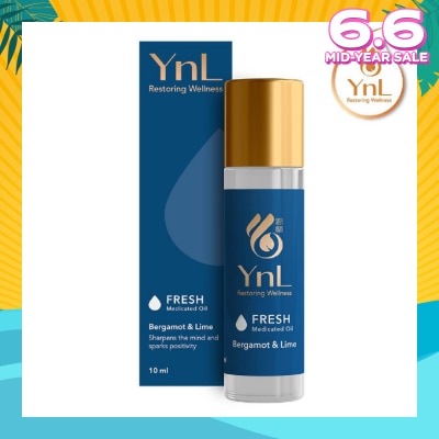 YnL YnL Aromatherapy Medicated Oil 10ml (Fresh: Bergamot & Lime)