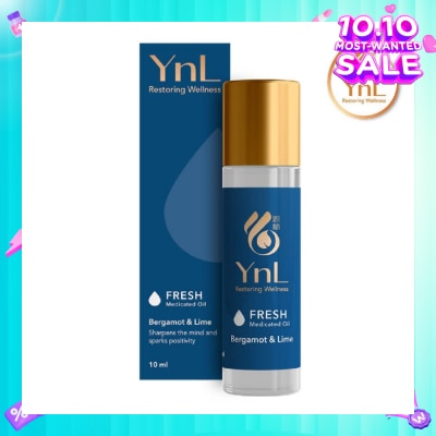 YnL YnL Aromatherapy Medicated Oil 10ml (Fresh: Bergamot & Lime)