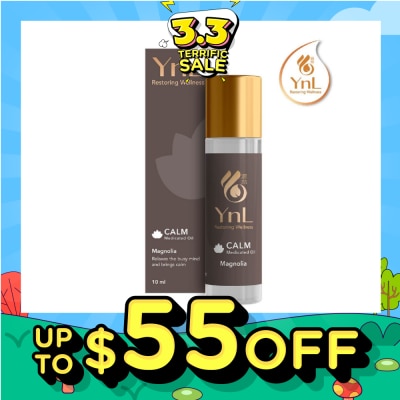 YnL Calm Medicated Oil Roll On Magnolia (Relaxes The Busy Mind And Brings Calm. Relieves Stress And Fatigue, Itchiness From Insect Bites) 10ml