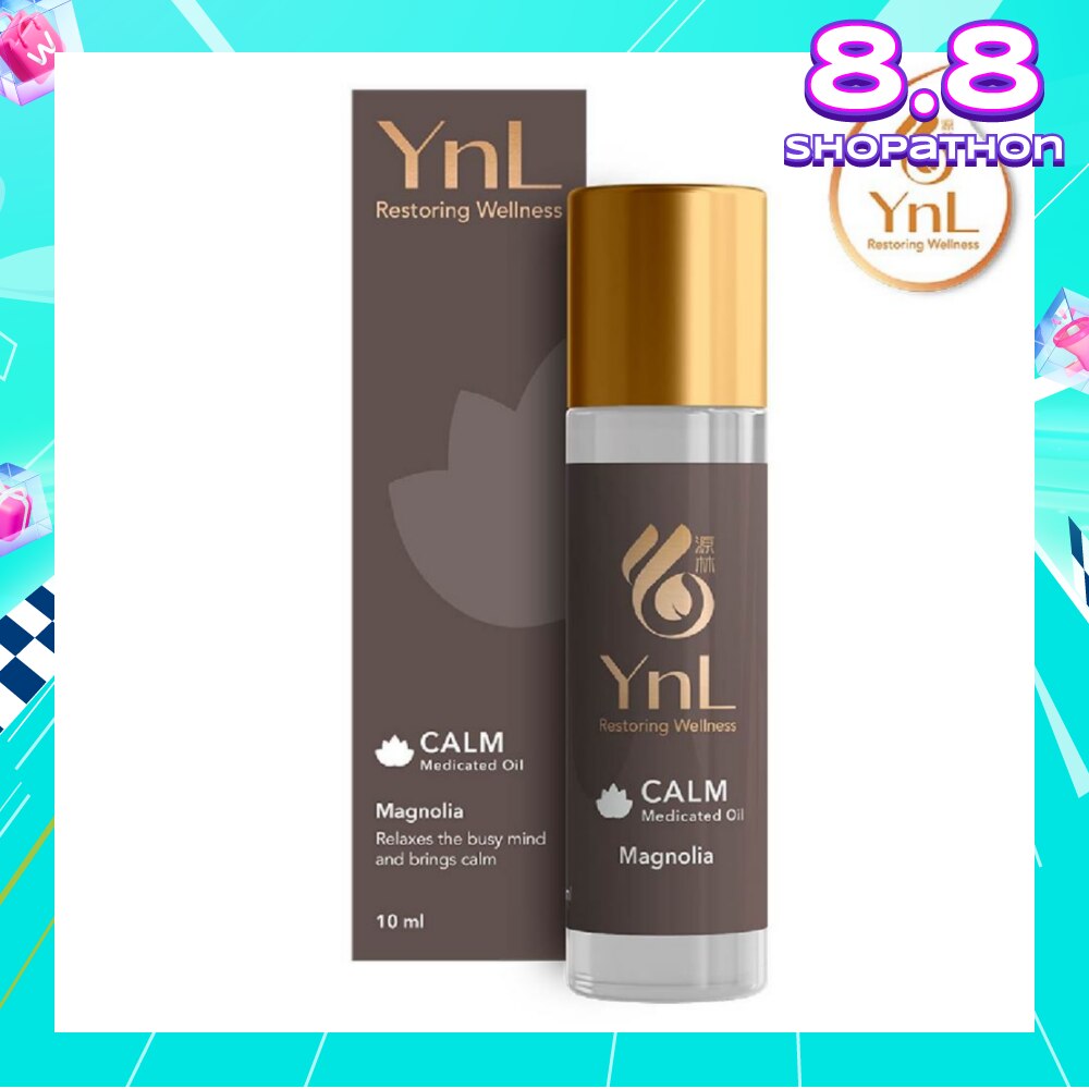 Calm Medicated Oil Roll On Magnolia (Relaxes The Busy Mind And Brings Calm. Relieves Stress And Fatigue, Itchiness From Insect Bites) 10ml
