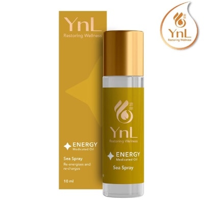 YnL Energy Medicated Oil Roll On Sea Spray (Re-Energises And Re-Charges. Relieves Stress And Fatigue, Itchiness From Insect Bites) 10ml