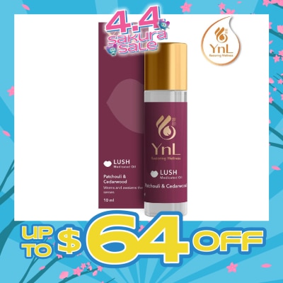 YnL - Lush Medicated Oil Roll On Patchouli & Cedarwood (Warms And Awakens The Senses. Relieves Stress And Fatigue, Itchiness From Insect Bites) 10ml