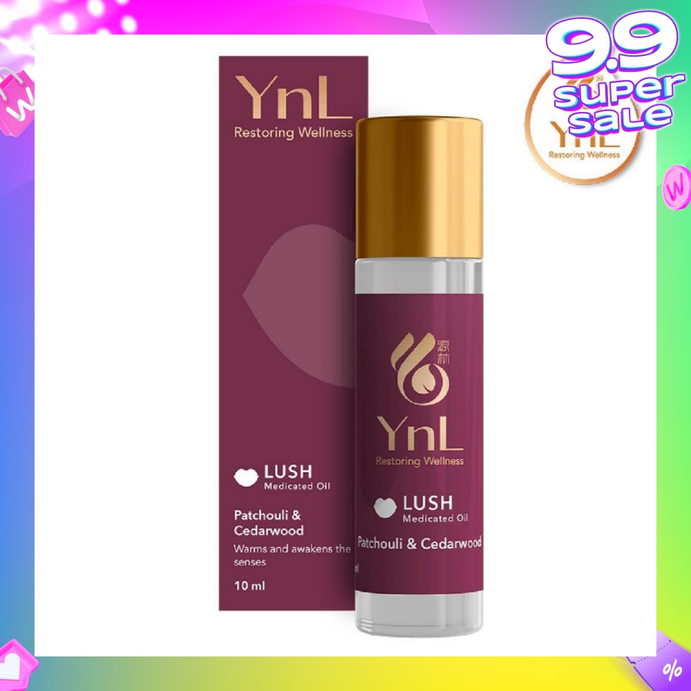 Lush Medicated Oil Roll On Patchouli & Cedarwood (Warms And Awakens The Senses. Relieves Stress And Fatigue, Itchiness From Insect Bites) 10ml