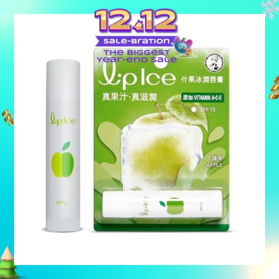 MENTHOLATUM LIP LIPICE Fruity Apple (UV Protection, fruity scent, Moisturizes and protects, icy mint extract) 3.5g