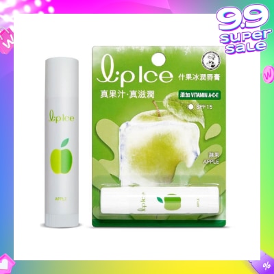 MENTHOLATUM LIP LIPICE Fruity Apple (UV Protection, fruity scent, Moisturizes and protects, icy mint extract) 3.5g
