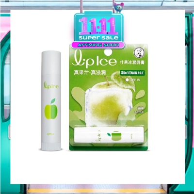 MENTHOLATUM LIP LIPICE Fruity Apple (UV Protection, fruity scent, Moisturizes and protects, icy mint extract) 3.5g image