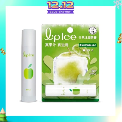 MENTHOLATUM LIP LIPICE Fruity Apple (UV Protection, fruity scent, Moisturizes and protects, icy mint extract) 3.5g