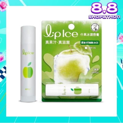 MENTHOLATUM LIP LIPICE Fruity Apple (UV Protection, fruity scent, Moisturizes and protects, icy mint extract) 3.5g