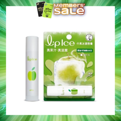 MENTHOLATUM LIP - LIPICE Fruity Apple (UV Protection, fruity scent, Moisturizes and protects, icy mint extract) 3.5g