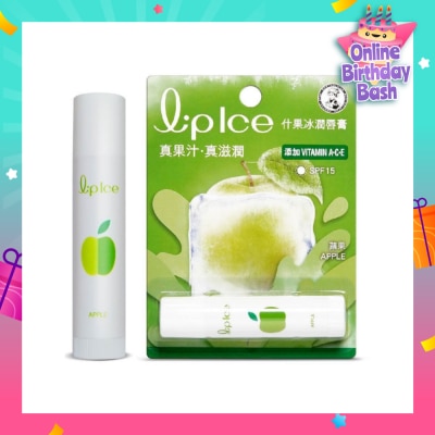 MENTHOLATUM LIP LIPICE Fruity Apple (UV Protection, fruity scent, Moisturizes and protects, icy mint extract) 3.5g