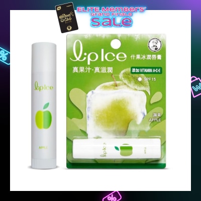 MENTHOLATUM LIP LIPICE Fruity Apple (UV Protection, fruity scent, Moisturizes and protects, icy mint extract) 3.5g