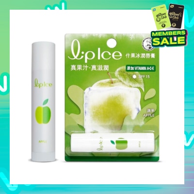 MENTHOLATUM LIP LIPICE Fruity Apple (UV Protection, fruity scent, Moisturizes and protects, icy mint extract) 3.5g