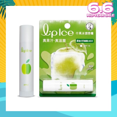 MENTHOLATUM LIP LIPICE Fruity Apple (UV Protection, fruity scent, Moisturizes and protects, icy mint extract) 3.5g