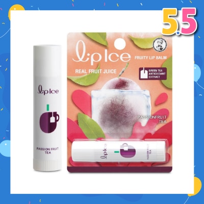MENTHOLATUM LIP Lipice Fruity Passion Fruit (UV Protection + Fruity Scent + Moisturizes & Protects + Icy Mint Extract) 3.5g