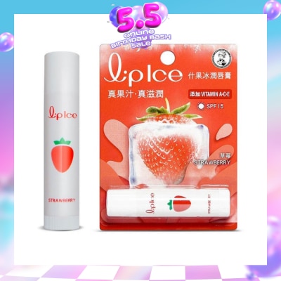 MENTHOLATUM LIP - LIPICE Fruity Strawberry (UV Protection, fruity scent, Moisturizes and protects, icy mint extract) 3.5g