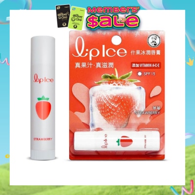 MENTHOLATUM LIP - LIPICE Fruity Strawberry (UV Protection, fruity scent, Moisturizes and protects, icy mint extract) 3.5g