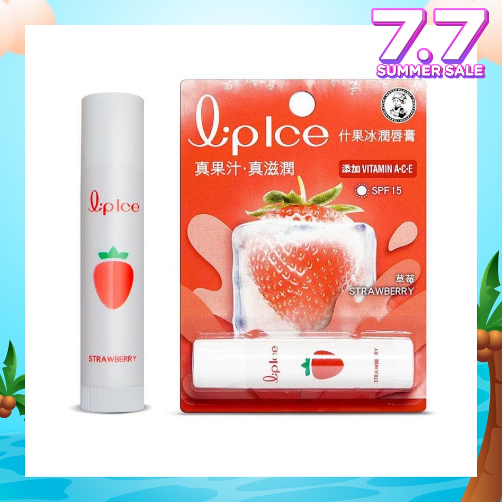 LIPICE Fruity Strawberry (UV Protection, fruity scent, Moisturizes and protects, icy mint extract) 3.5g