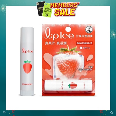 MENTHOLATUM LIP - LIPICE Fruity Strawberry (UV Protection, fruity scent, Moisturizes and protects, icy mint extract) 3.5g