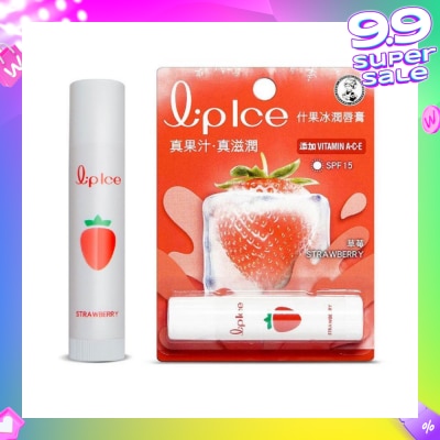 MENTHOLATUM LIP LIPICE Fruity Strawberry (UV Protection, fruity scent, Moisturizes and protects, icy mint extract) 3.5g
