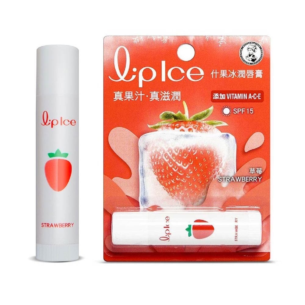 LIPICE Fruity Strawberry (UV Protection, fruity scent, Moisturizes and protects, icy mint extract) 3.5g